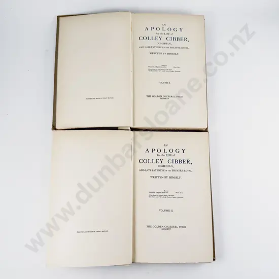 Cibber Colley - An Apology For the Life of Colley Cibber (2 Volumes)