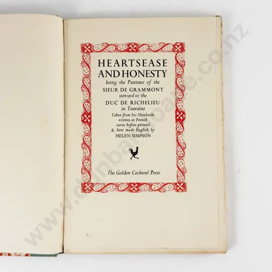 Grammont Sieur De - Heartsease And Honesty