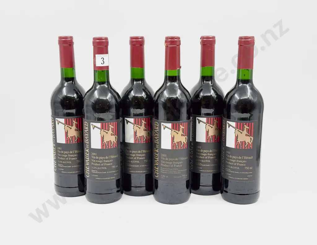 5 Bottles 2000 and One 2001 Vin de pays de I'Hérault Image 1++