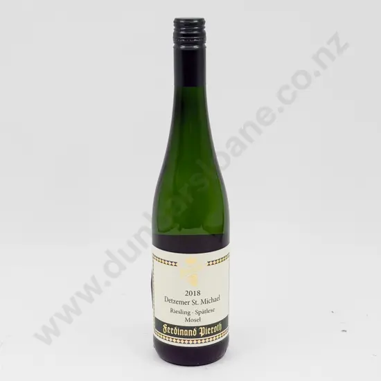 6 Bottles German 2018 Detzemer St Michael Riesling Spätlese
