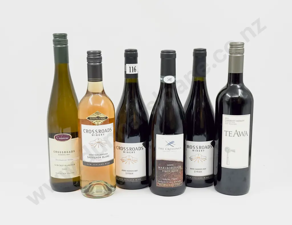 5 Bottles Assorted Crossroads Estate and 1 Te Awa 2011 Cabernet Merlot Image 1++