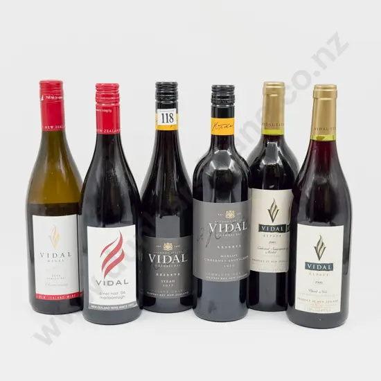 6 Bottles Assorted Vidal Estate