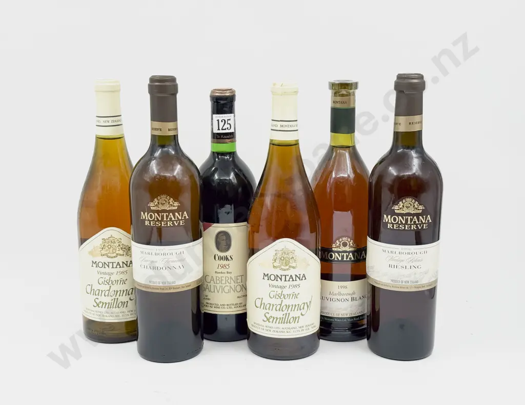 5 Bottles Assorted Montana Estate and 1 Cooks 1985 Cabernet Sauvignon Image 1++