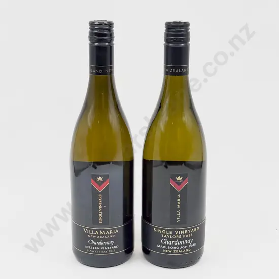 5 Bottles 2018 and 1 2013 Villa Maria Chardonnay