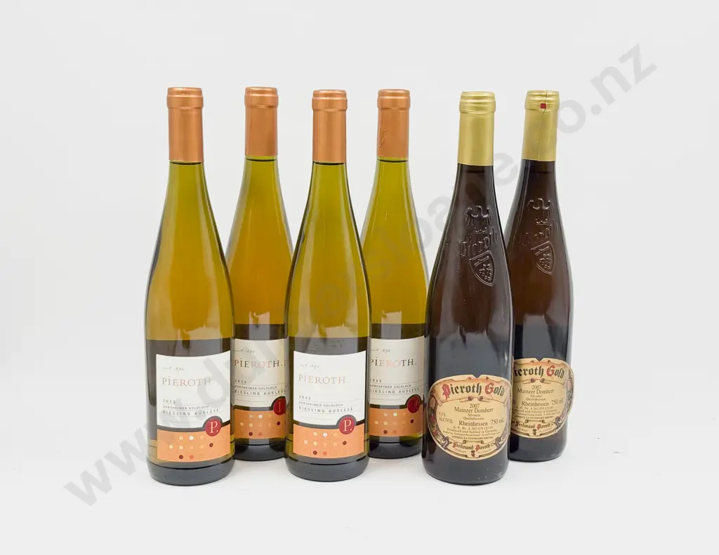 4 Bottles 2013 Dorsheimer Goldloch Riesling and 2 2007 Mainzer Domher Image 1++