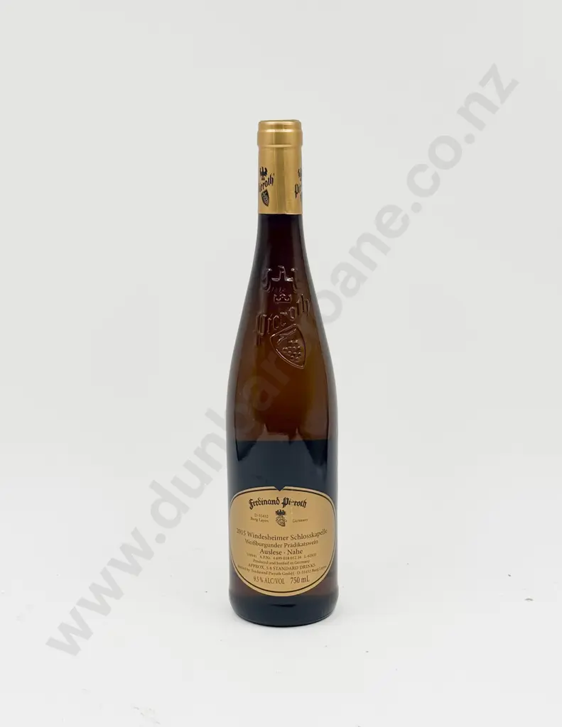 6 Bottles German 2015 Windesheimer Schlosskapelle Weissburgunder Image 1++