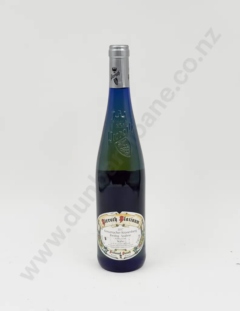 6 Bottles German 2017 Kreuznacher Kronenberg Riesling Spätlese Image 1++
