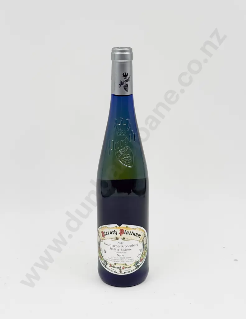 6 Bottles German 2017 Kreuznacher Kronenberg Riesling Spätlese Image 1++