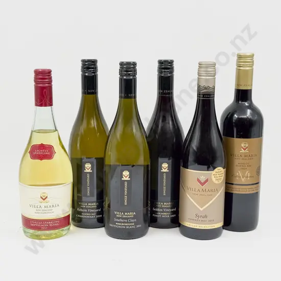 6 Bottles Assorted Villa Maria Estate