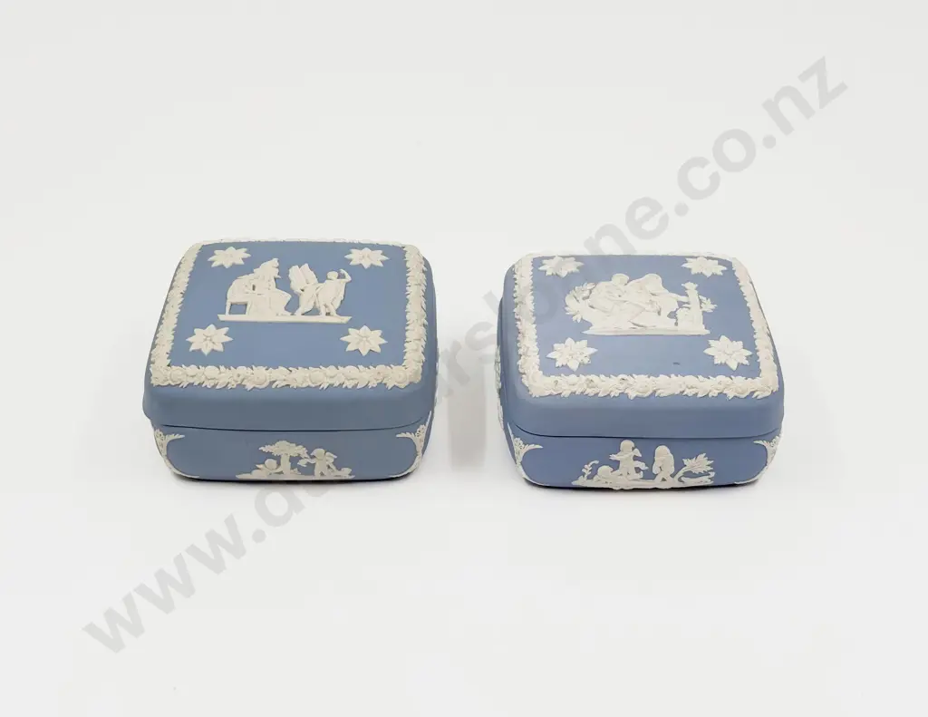 Two Wedgwood Trinket Boxes Image 1++