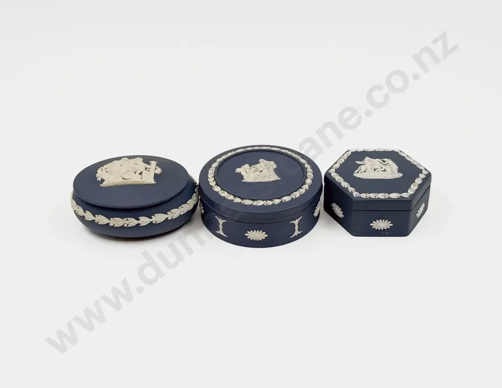 Three Wedgwood Trinket Boxes Image 1++