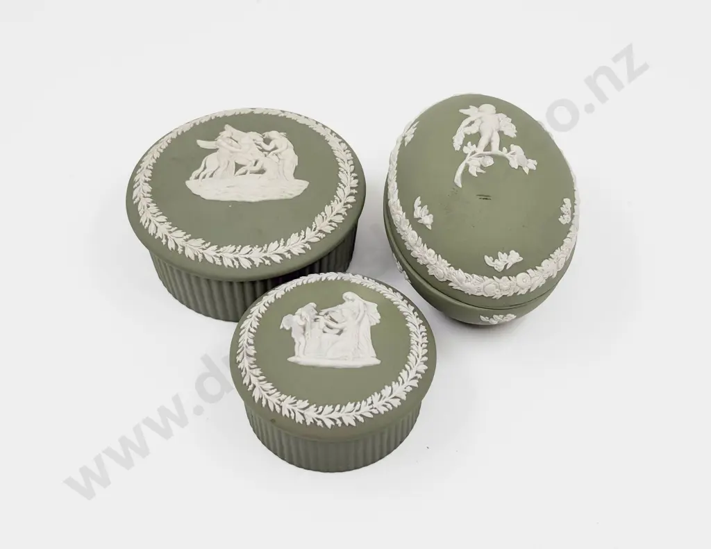 Three Wedgwood Trinket Boxes Image 1++