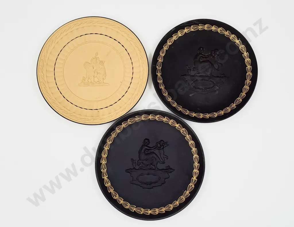 Three Assorted Wedgwood Comm. Side Plates Image 1++
