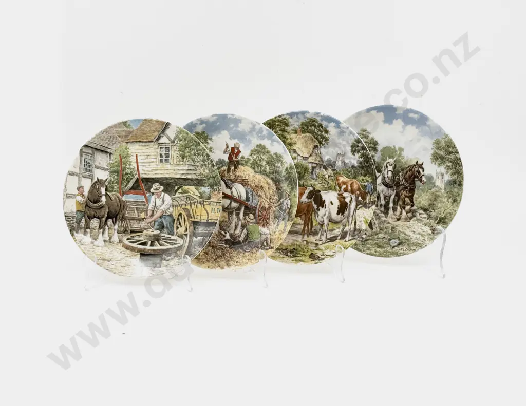 Four Assorted Boxed Wedgwood Plates Image 1++