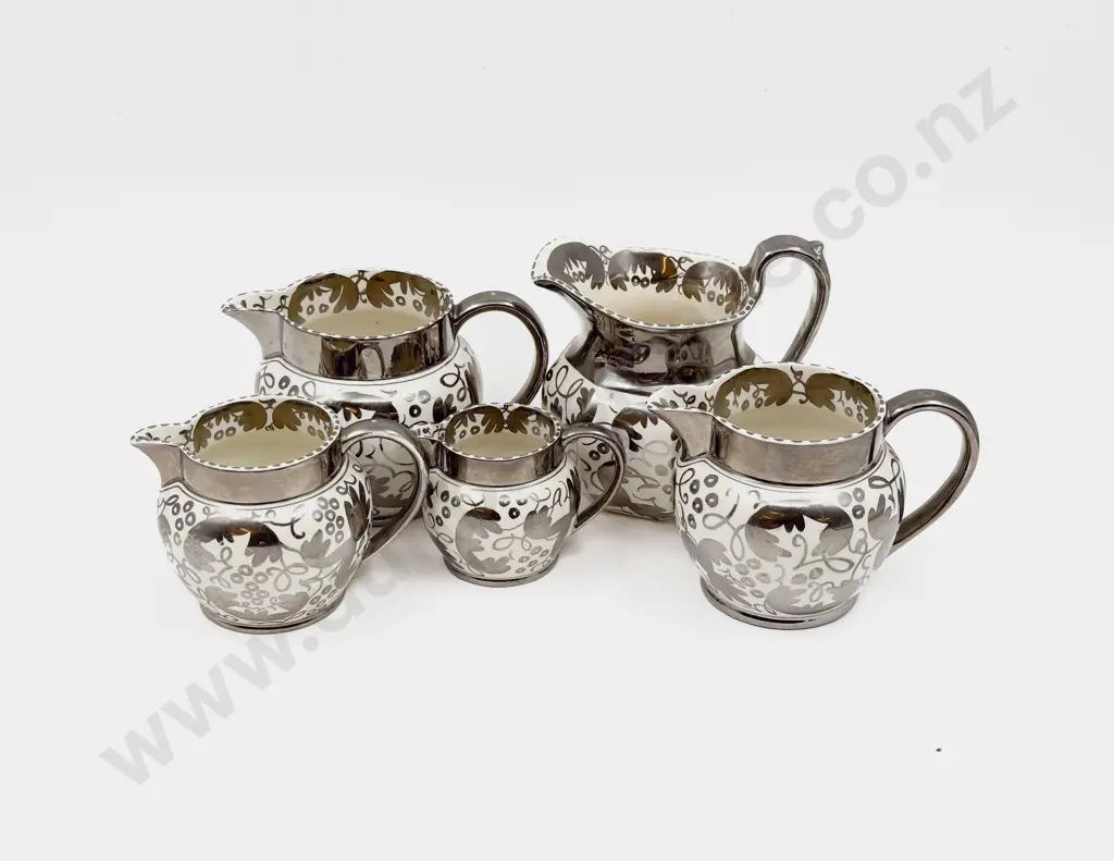 Graduated Set of Five Wedgwood Jugs Image 1++