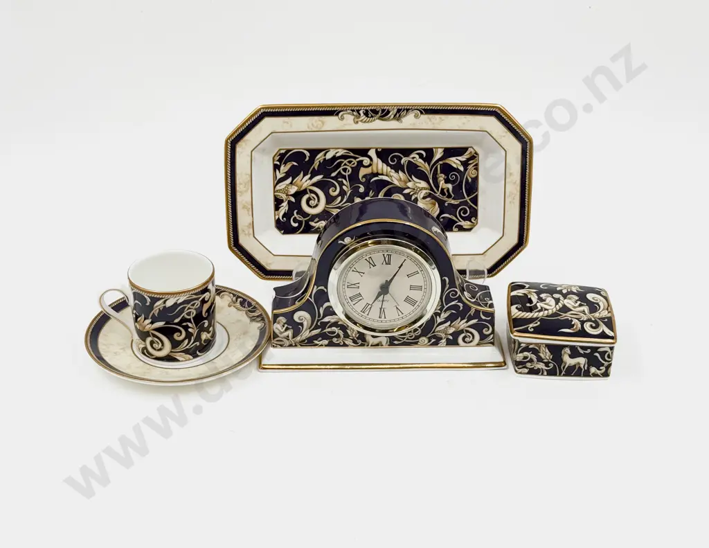 Small Quantity of Assorted Wedgwood "Cornicopia" China incl Mantel Clock Image 1++