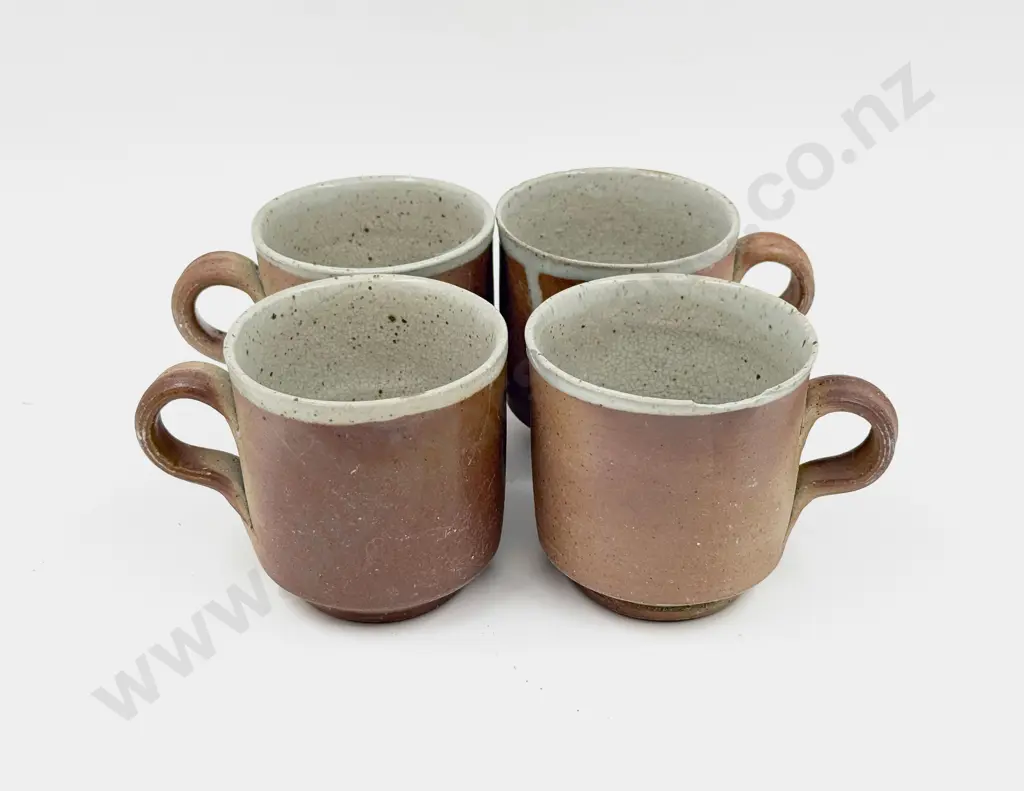 Four Paul Melser Pottery Mugs Image 1++
