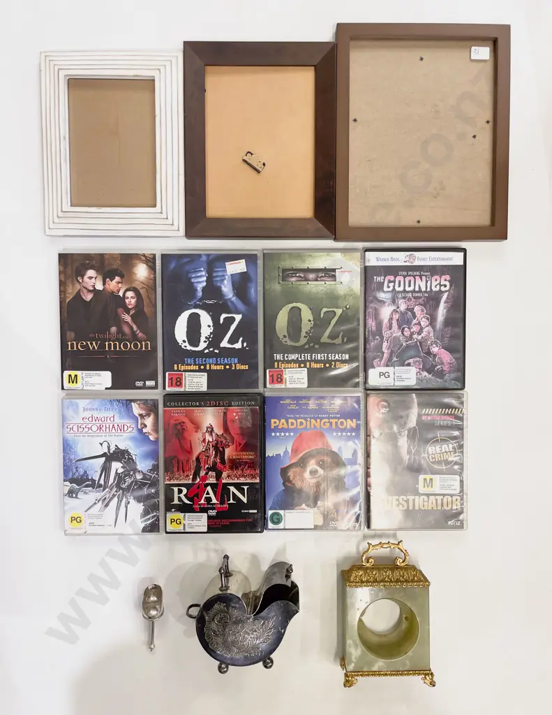 Tupperware Carry Case with Quantity of Assorted incl Empty Picture Frames & DVDs etc Image 1++