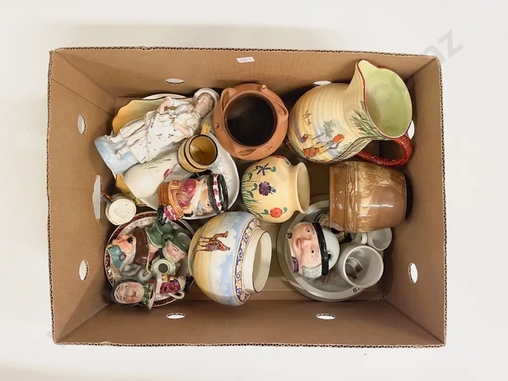 Box Quantity of Assorted China incl Character Jugs etc Image 1++
