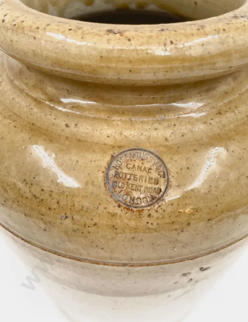 Stoneware Crock with Smaller Lidded Crock Image 1++