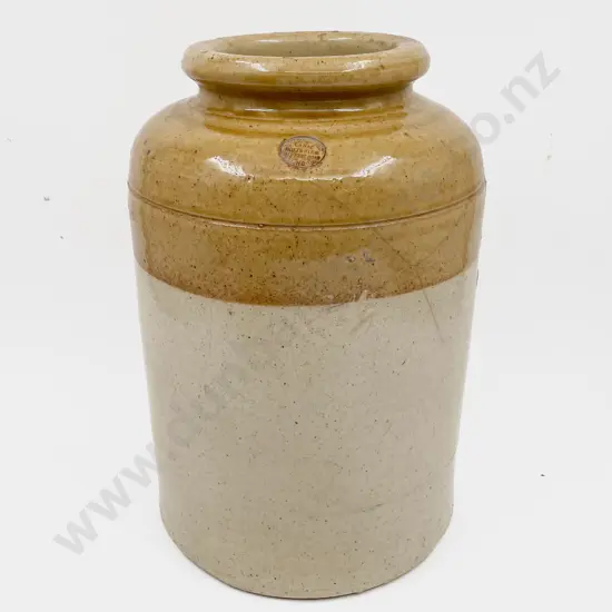 Stoneware Crock with Smaller Lidded Crock