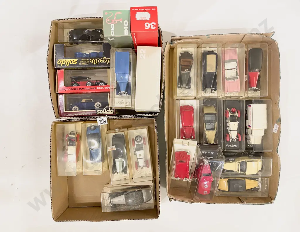 Three Boxes of Assorted Model Cars etc Image 1++