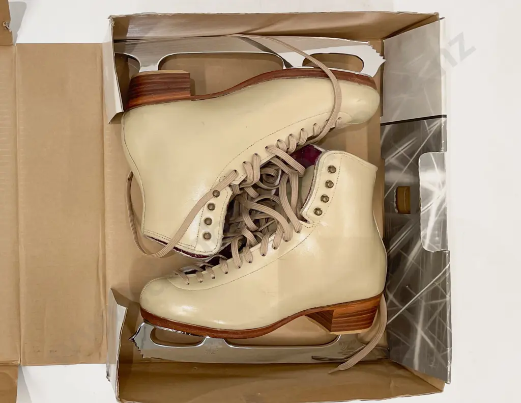 Pair of Jackson Ice Skates with Additional Blades Image 1++