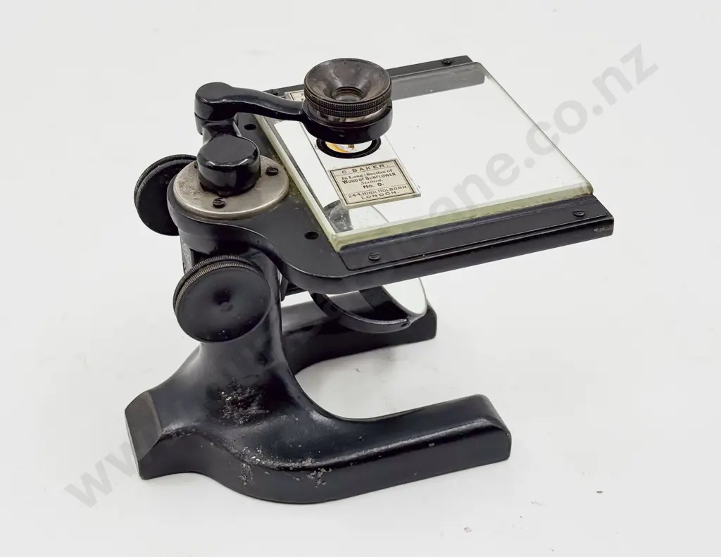 Cased Antique Botanical Dissection Microscope Image 1++