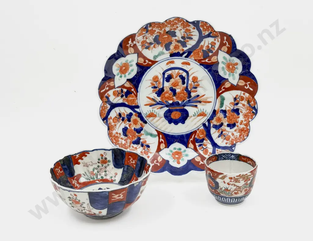 Imari Charger Bowl & Tea Bowl Image 1++