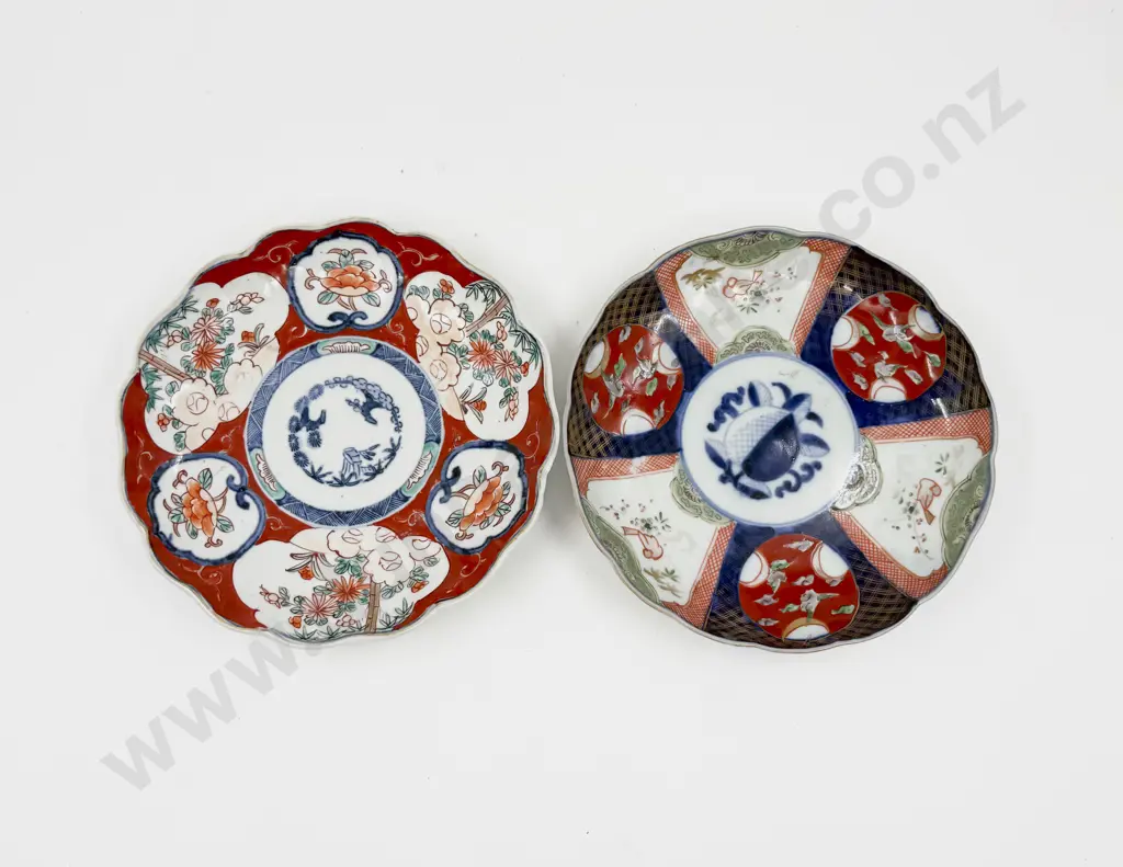 Two Imari Pattern Shallow Plates Image 1++