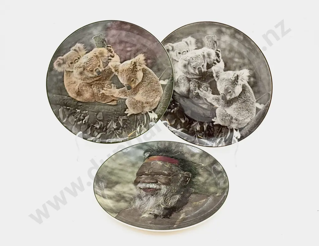 Three RD Australian Themed Plates Image 1++