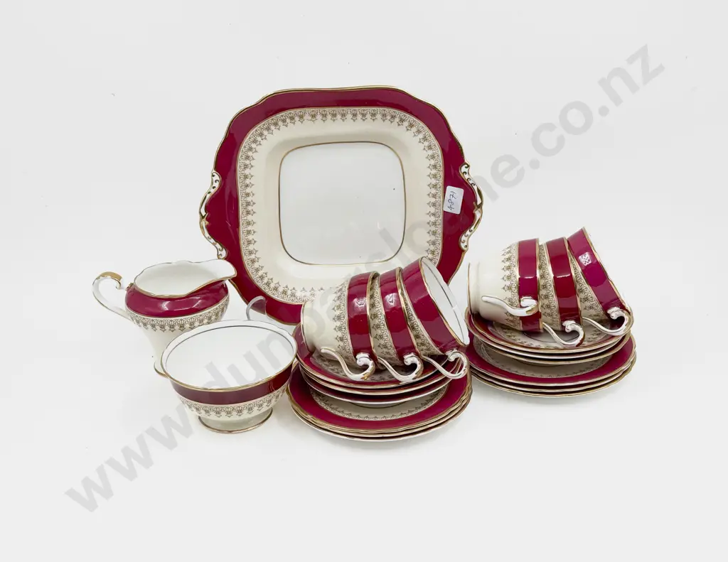 Aynsley Fancy China Part Teaset Image 1++