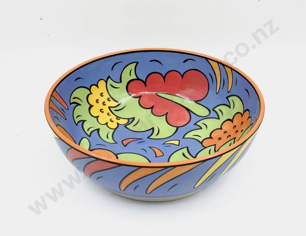 Gane & Benge Stylized Large Pottery Bowl Image 1++
