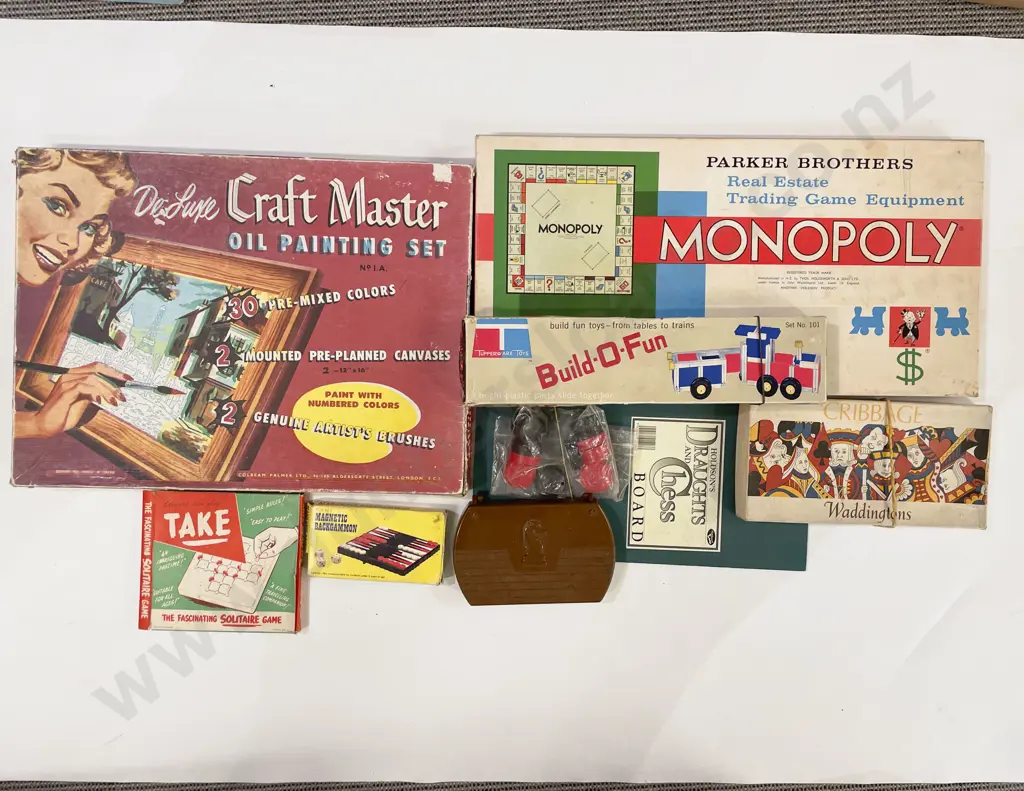 Carton of Assorted Vintage Board Games etc incl Mystery Date Image 1++