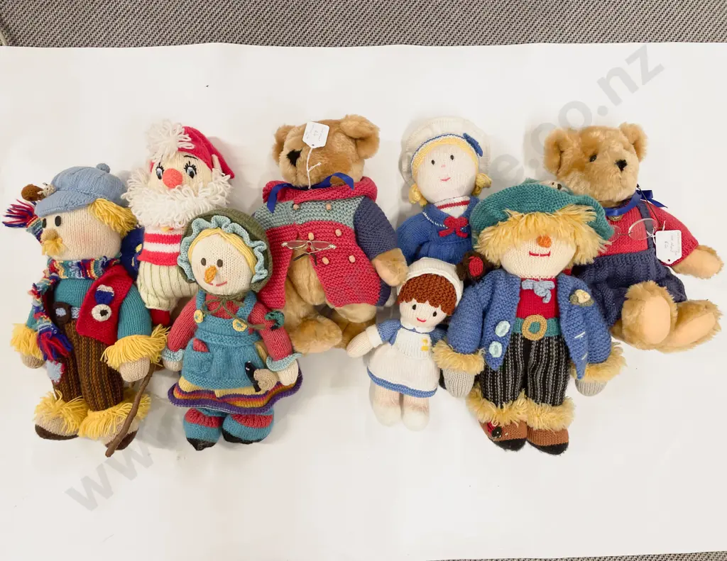 Box of Assorted Teddy Bears etc Image 1++