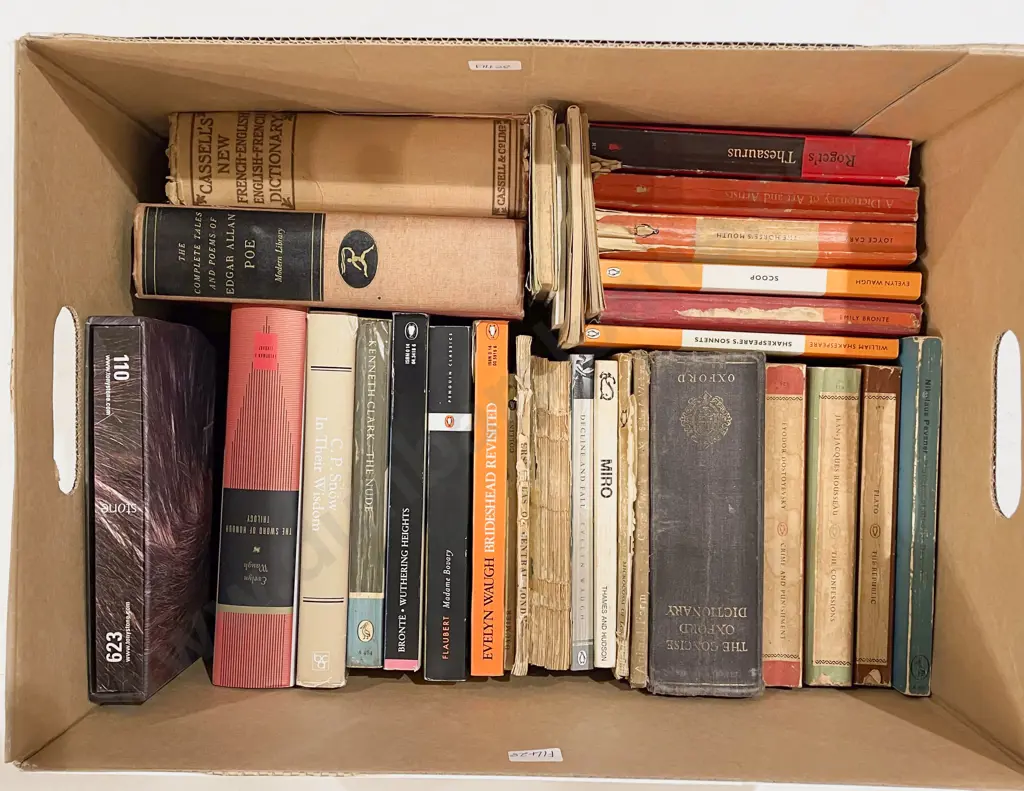 Box Quantity of Assorted Books Image 1++