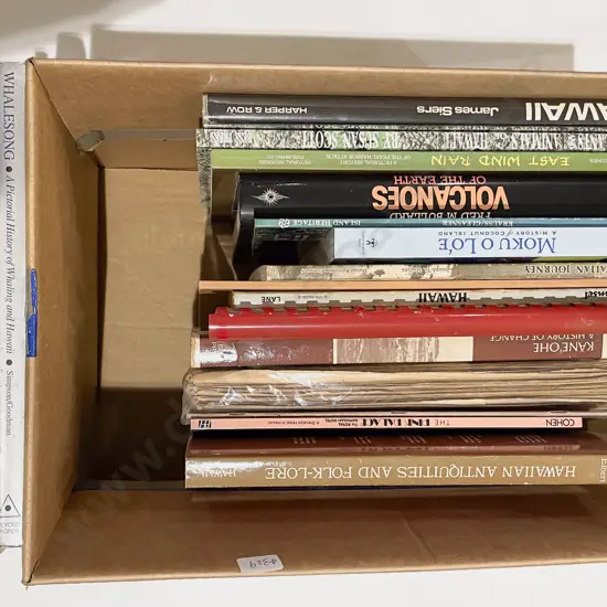 Box Quantity of Mostly Hawaiian Reference Books