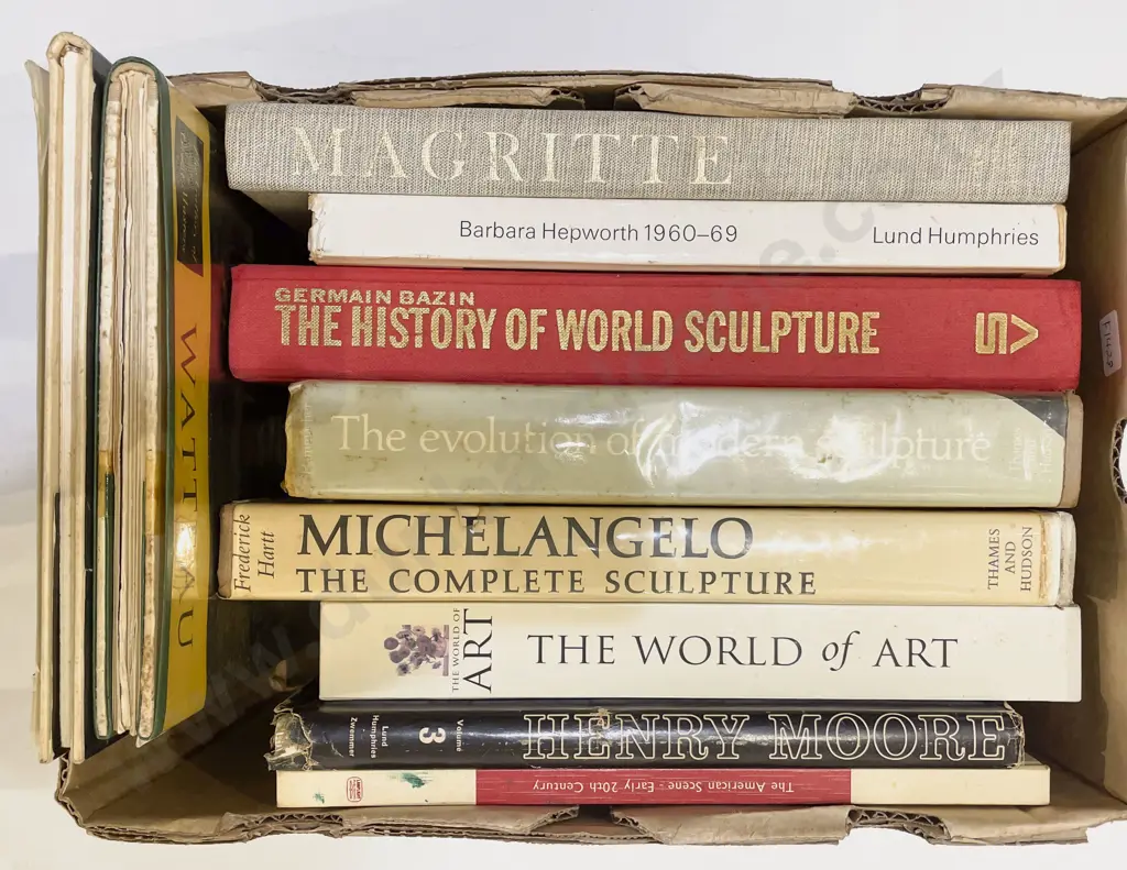 Box of Assorted Art & Sculpture Reference Books Image 1++