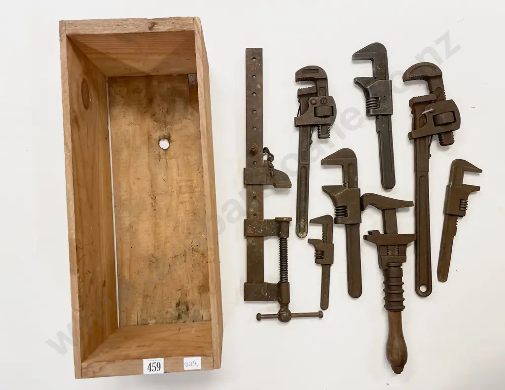 Quantity of Assorted Vintage Tools incl. Clamp & Wrenches Image 1++