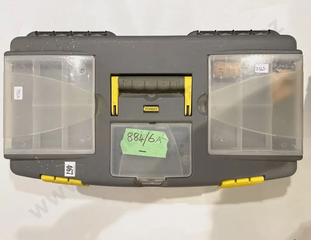 Stanley Tool Box & Assorted Modern Clamps Image 1++