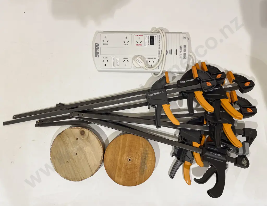 Basket of Assorted Modern Clamps etc Image 1++