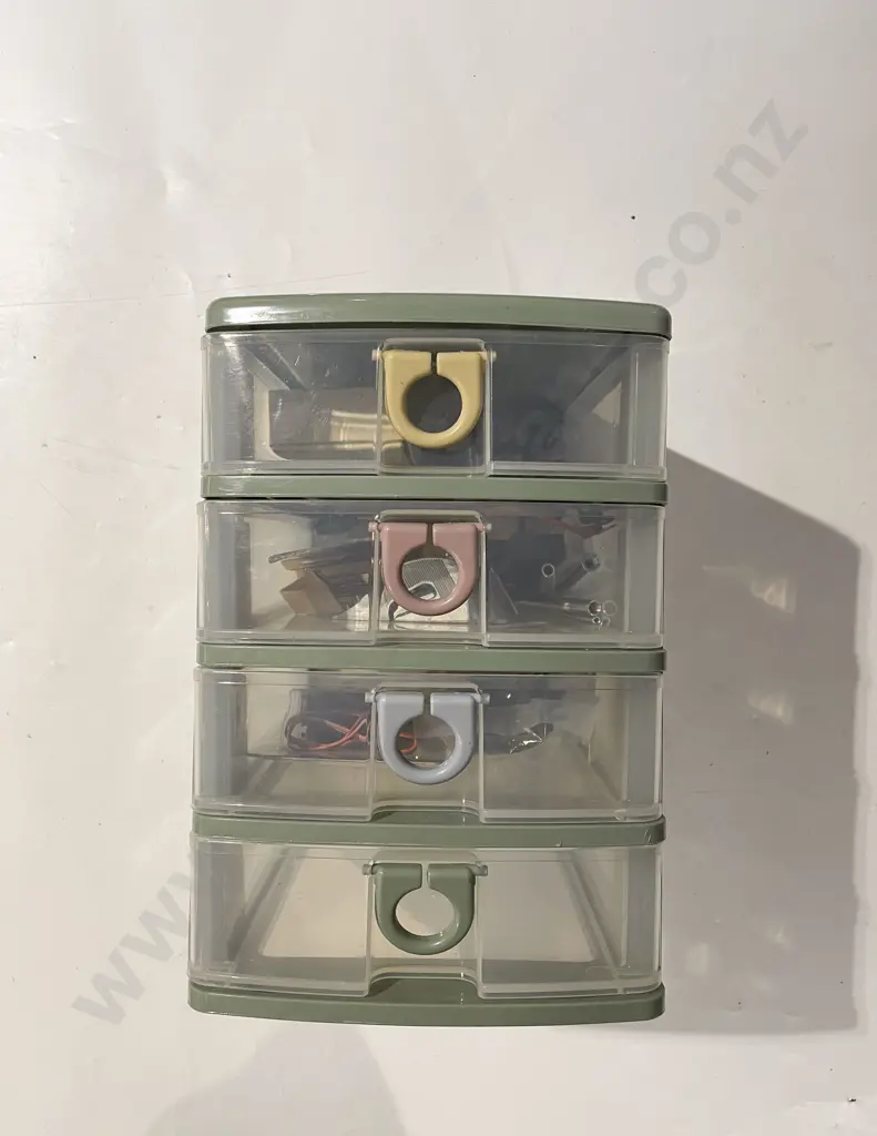 Four Drawer Storage Organiser with Assorted incl. Small G Clamps Image 1++