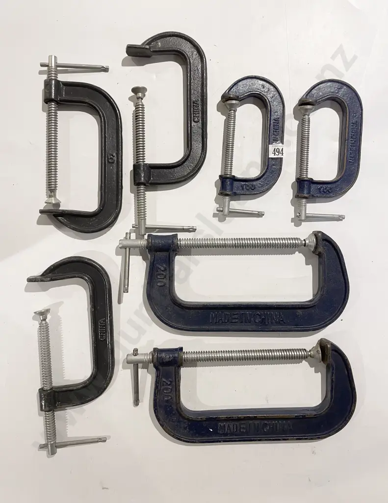 Seven Assorted G Clamps Image 1++
