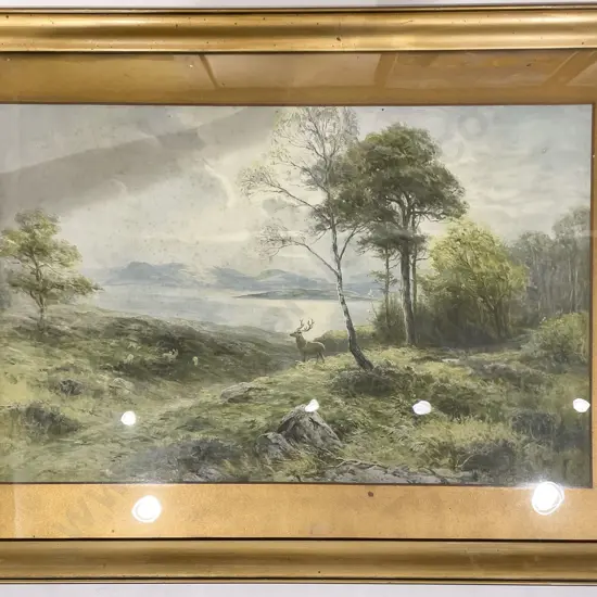 Arnold Davis Watercolour with Albert Smith Watercolour & Print