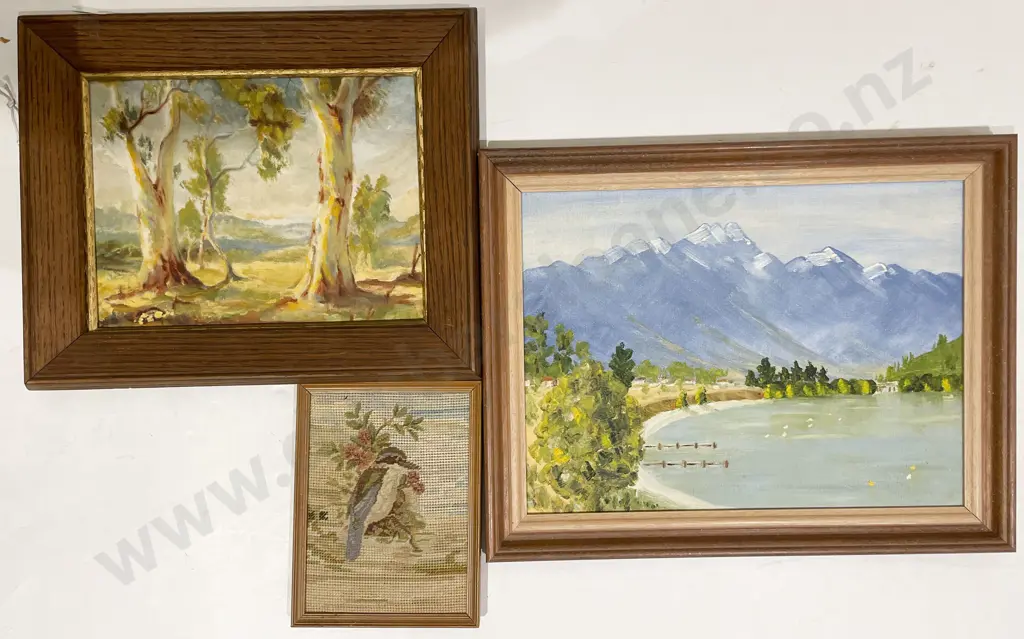 Three Assorted Originals together with Tapestry Image 1++