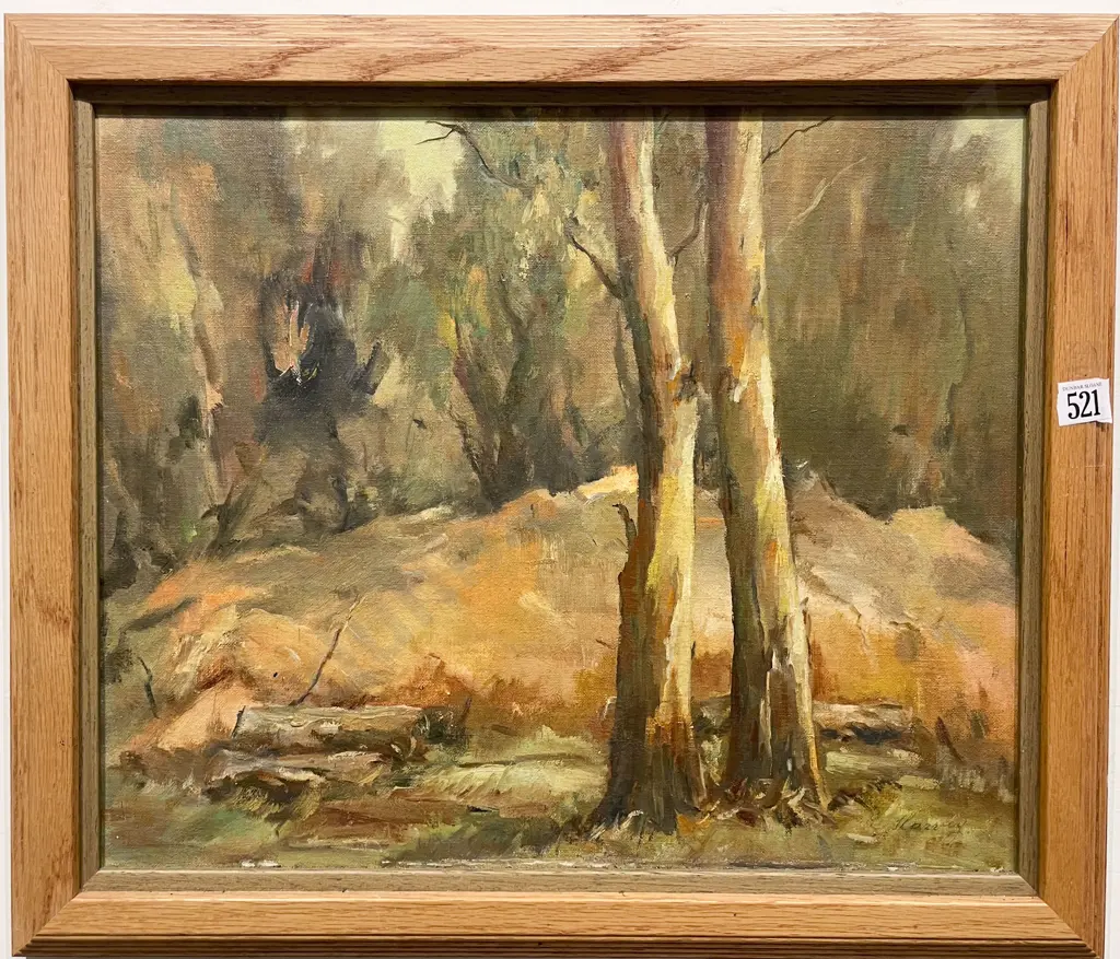 Signed Harvey - Woodland Scene - Oil on Board Image 1++
