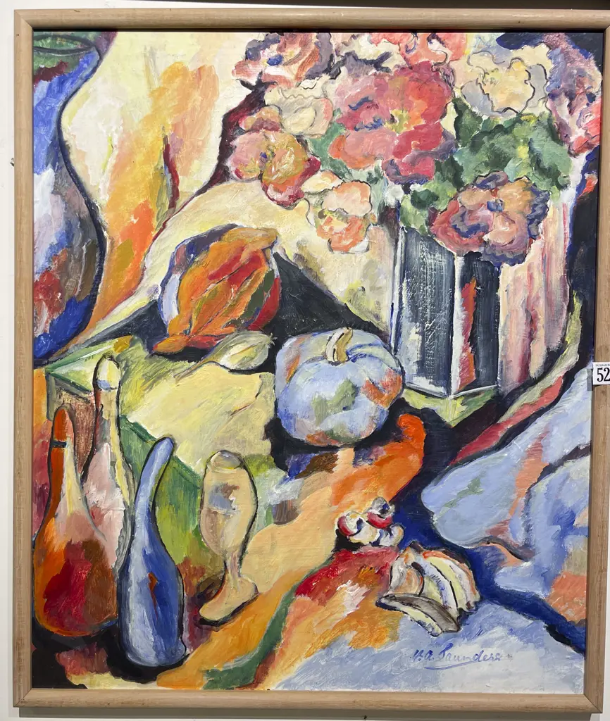 Y.A. Saunders - Still Life - Oil on Board Image 1++
