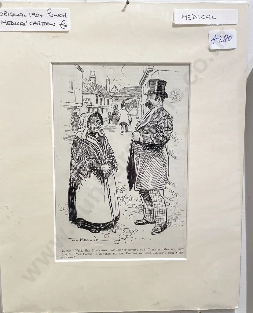 Two Vintage Medical Cartoons Image 1++