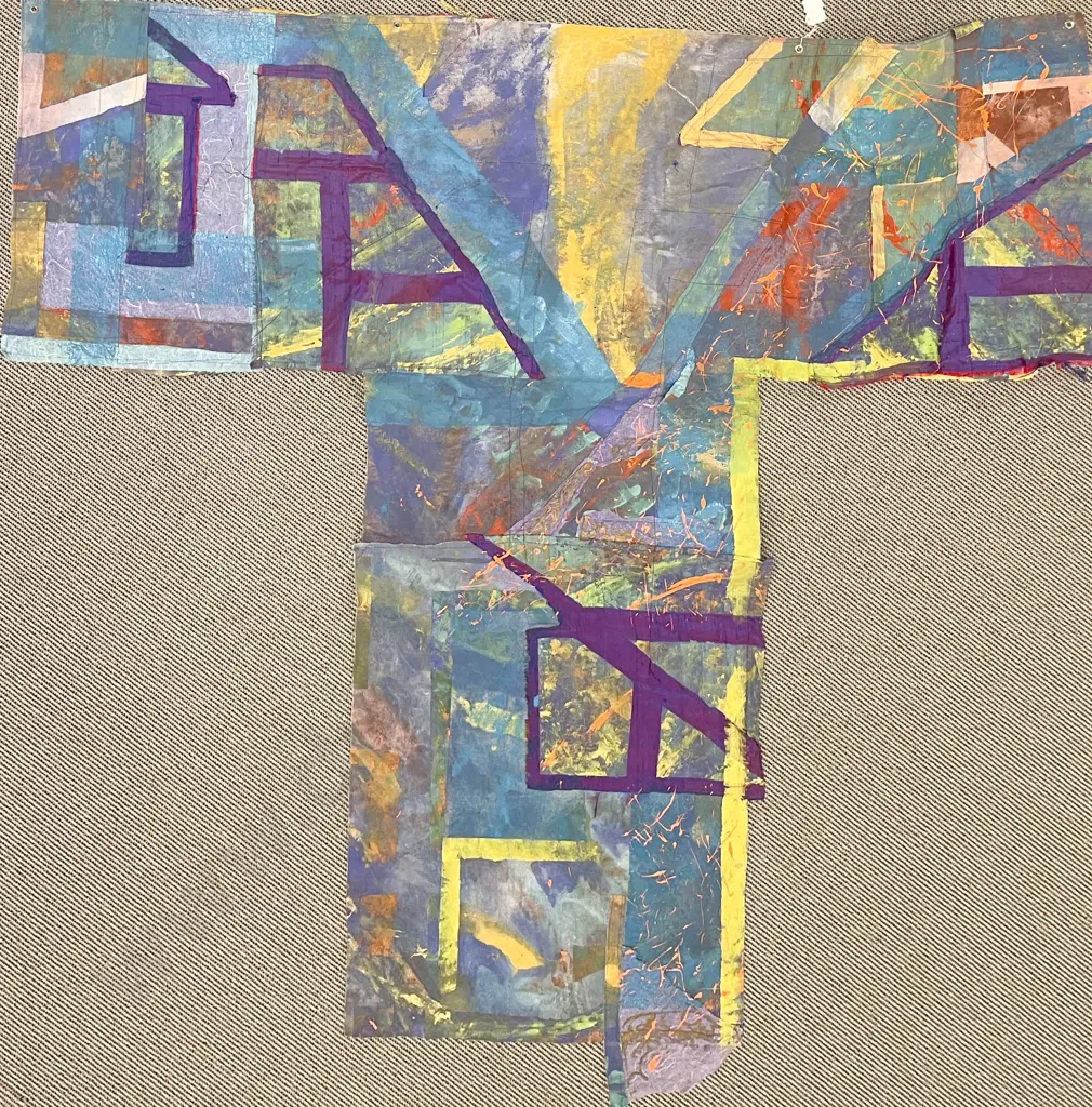 Abstract Segmented Canvas Work Image 1++