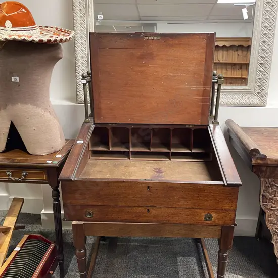 Antique Mahogany Clerk's Desk